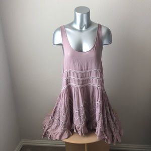 Free people delicate pink tank size s